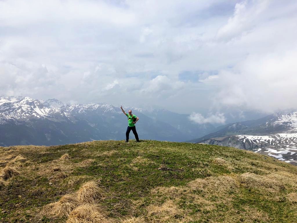 Tolle Rundumsicht auf dem Mättjisch Horn