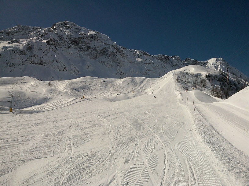 Schöne Carvingpiste am Sciliftino