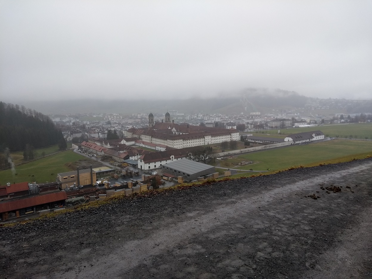 Blick auf das Kloster Einsiedeln