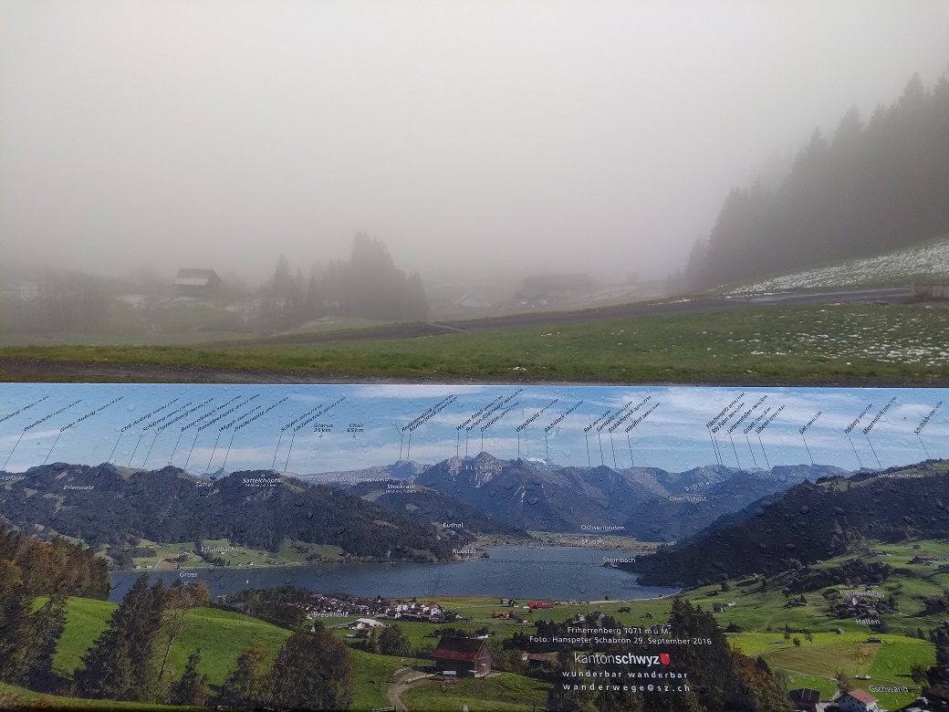 Friherrenberg mit "Ausblick" auf den Sihlsee