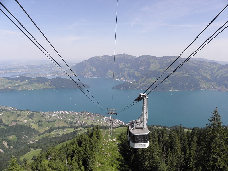 Hoch über dem Vierwaldstättersee die Klewenalp