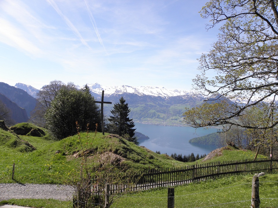 Blick auf den Vierwaldstättersee von Romiti aus