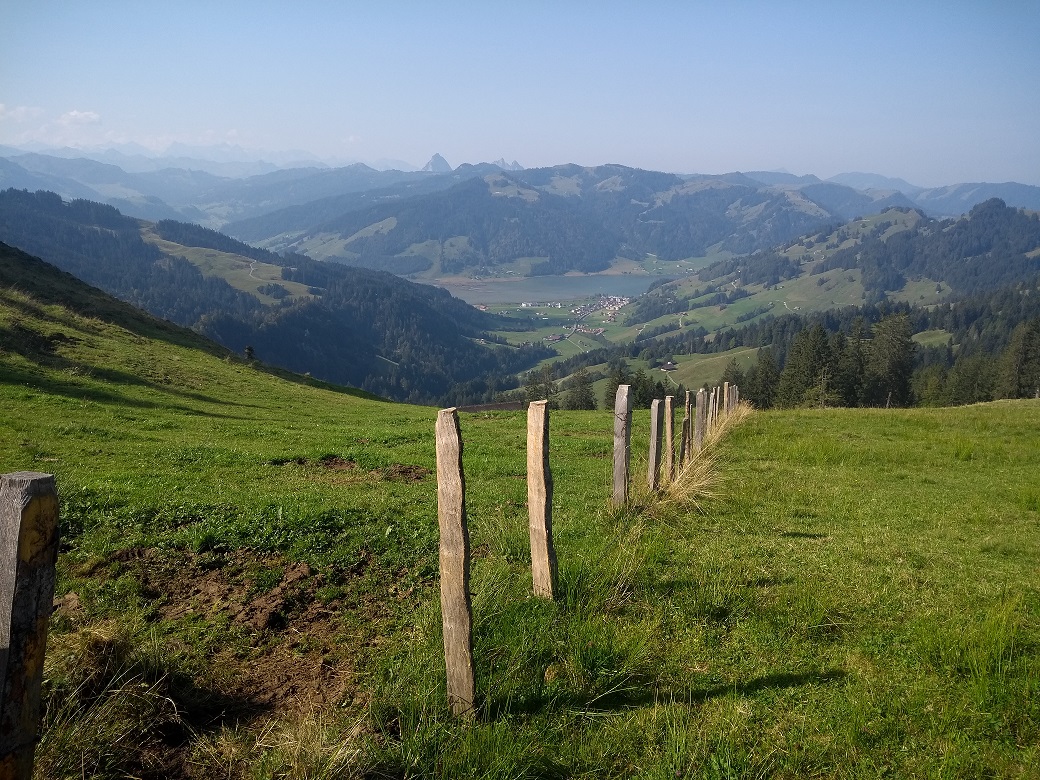 Panorama kurz nach dem Restaurant Wildegg und vor dem finalen Aufstieg